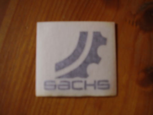 (C5) Aufkleber "Sachs-Zahn" Sattelrohr Hercules Optima 3S 50 P3 Prima 2 3 4 5 6 505/2 505/3